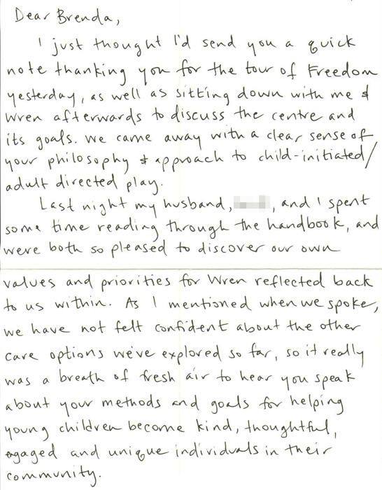 daycare thanks card -6 Daycare thanks card