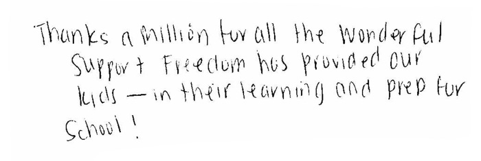 daycare thanks card -8 Daycare thanks card